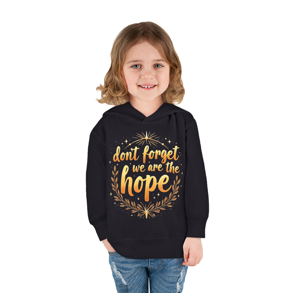 Hopeful Toddler Pullover Fleece Hoodie, Cute Youth Sweatshirt, Inspirational Kids Gear, Cozy Children’s Apparel, Perfect Gift for Birthdays