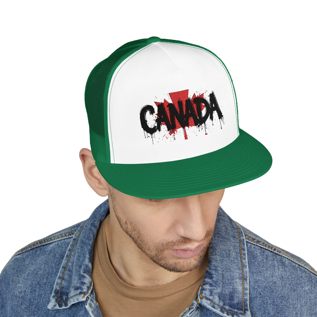 Canada Embroidered 5 Panel Trucker Cap, Casual Cap, Adjustable Hat, Outdoor Accessory, Canadian Pride Apparel, Gift for Him, casquette