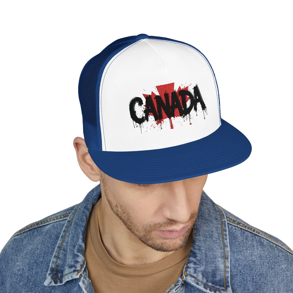 Canada Embroidered 5 Panel Trucker Cap, Casual Cap, Adjustable Hat, Outdoor Accessory, Canadian Pride Apparel, Gift for Him, casquette