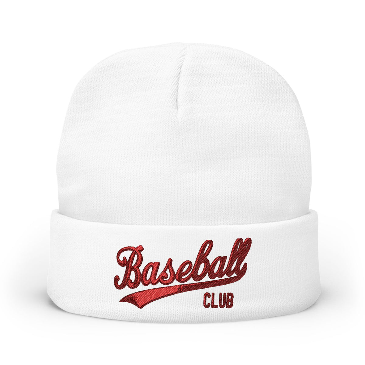 Stylish Knit Beanie with Baseball Club Embroidery | Cozy Cap for Sports Lovers, Winter Accessory, Perfect Gift