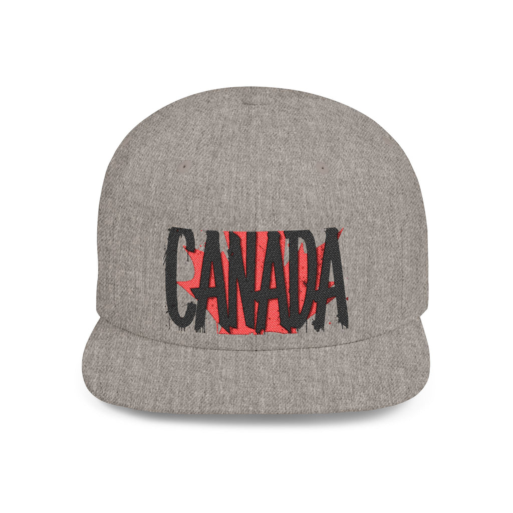 Canada Flat Bill Snapback Cap, Trendy Canada Hat, Stylish Gift, casquette