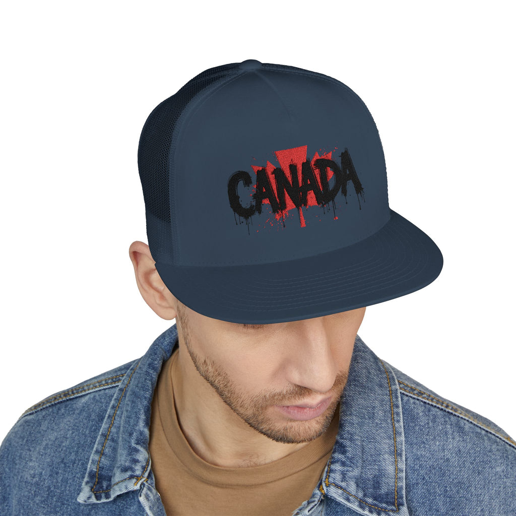 Canada Embroidered 5 Panel Trucker Cap, Casual Cap, Adjustable Hat, Outdoor Accessory, Canadian Pride Apparel, Gift for Him, casquette