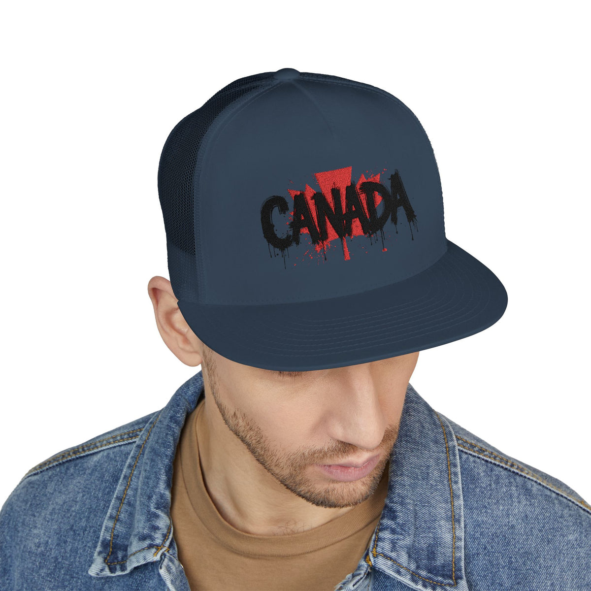Canada Embroidered 5 Panel Trucker Cap, Casual Cap, Adjustable Hat, Outdoor Accessory, Canadian Pride Apparel, Gift for Him, casquette