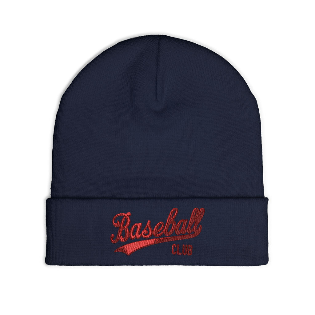 Stylish Knit Beanie with Baseball Club Embroidery | Cozy Cap for Sports Lovers, Winter Accessory, Perfect Gift