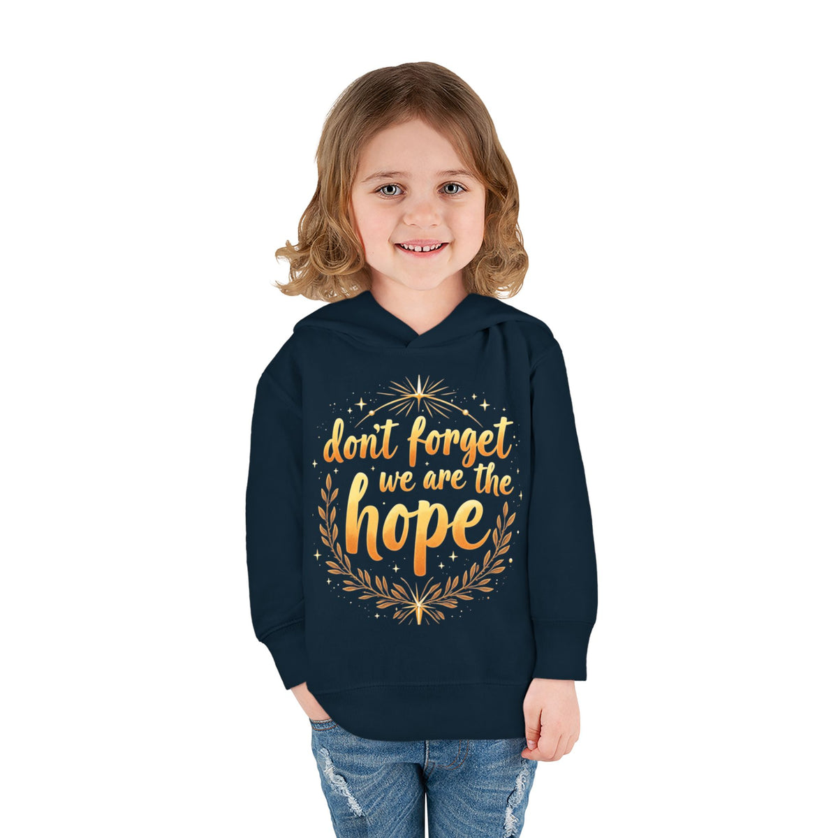 Hopeful Toddler Pullover Fleece Hoodie, Cute Youth Sweatshirt, Inspirational Kids Gear, Cozy Children’s Apparel, Perfect Gift for Birthdays