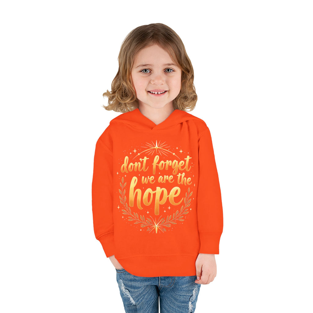 Hopeful Toddler Pullover Fleece Hoodie, Cute Youth Sweatshirt, Inspirational Kids Gear, Cozy Children’s Apparel, Perfect Gift for Birthdays