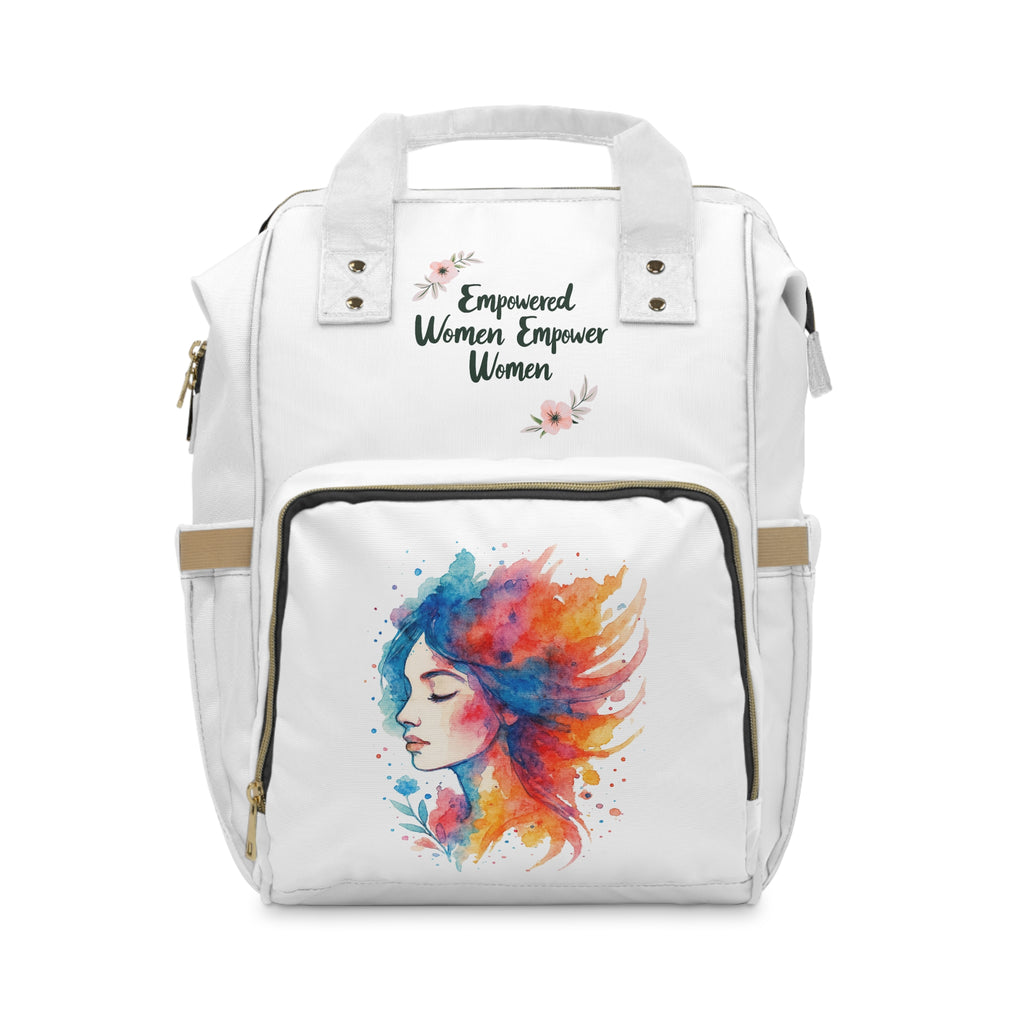 Empowered Women Multifunctional Diaper Backpack, Stylish Baby Bag, Mom Gear, Gift for New Moms, Breastfeeding Essentials, Chic & Practical