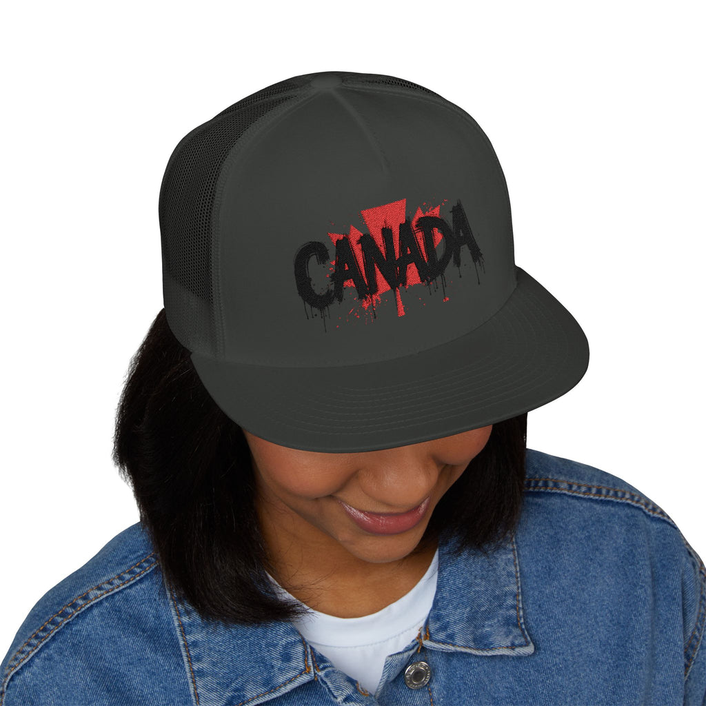 Canada Embroidered 5 Panel Trucker Cap, Casual Cap, Adjustable Hat, Outdoor Accessory, Canadian Pride Apparel, Gift for Him, casquette