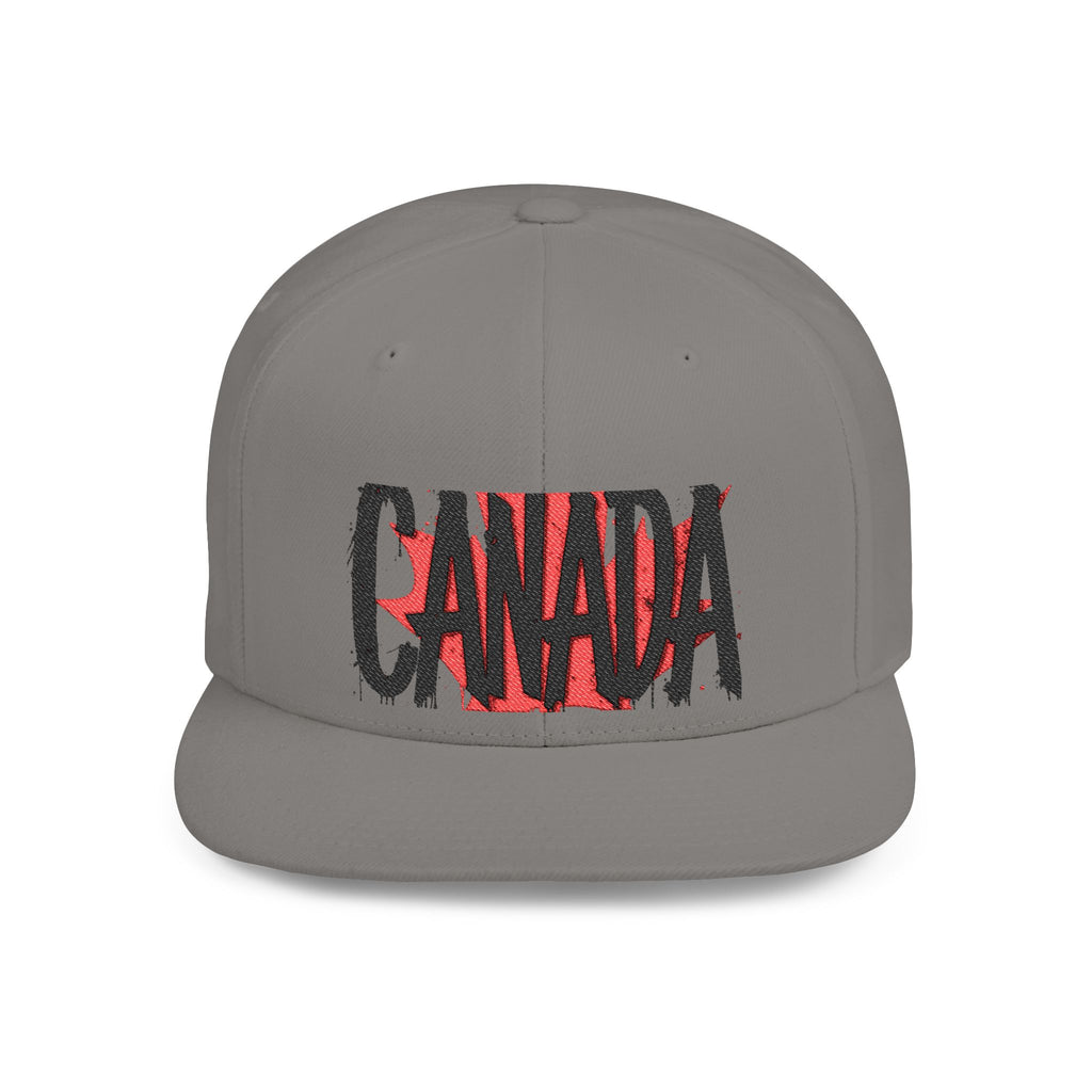 Canada Flat Bill Snapback Cap, Trendy Canada Hat, Stylish Gift, casquette