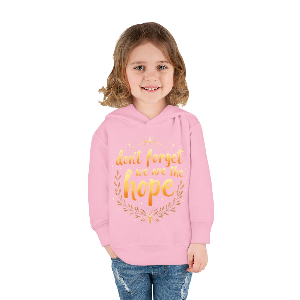 Hopeful Toddler Pullover Fleece Hoodie, Cute Youth Sweatshirt, Inspirational Kids Gear, Cozy Children’s Apparel, Perfect Gift for Birthdays