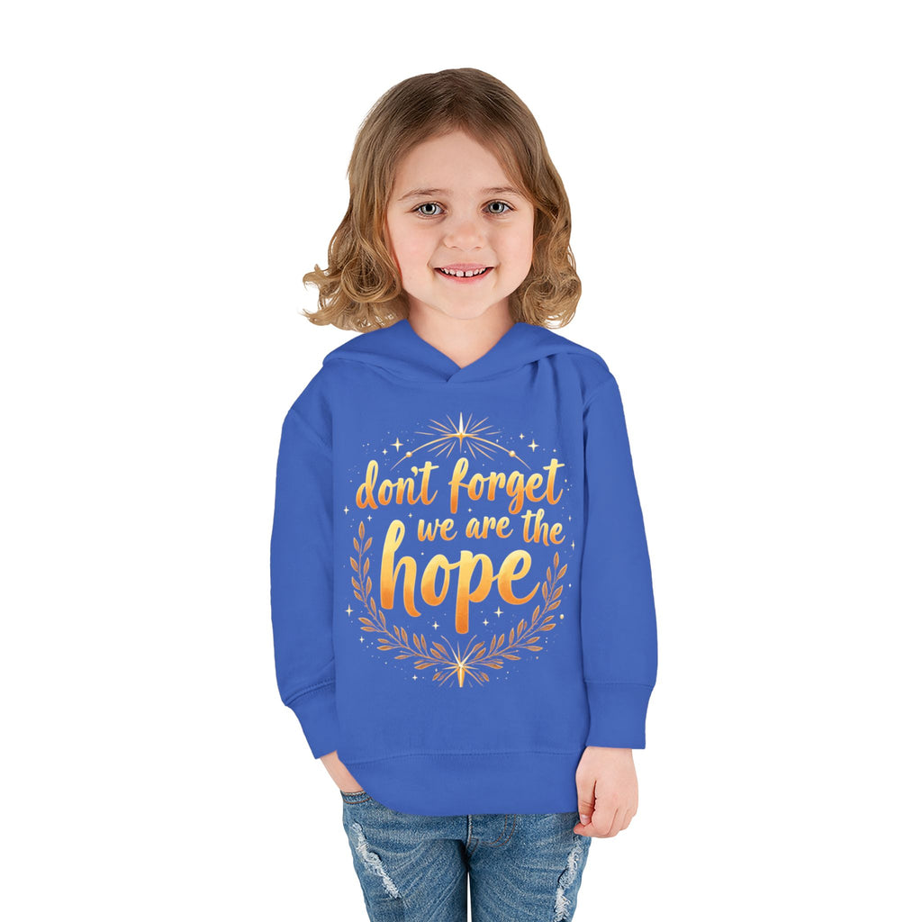 Hopeful Toddler Pullover Fleece Hoodie, Cute Youth Sweatshirt, Inspirational Kids Gear, Cozy Children’s Apparel, Perfect Gift for Birthdays