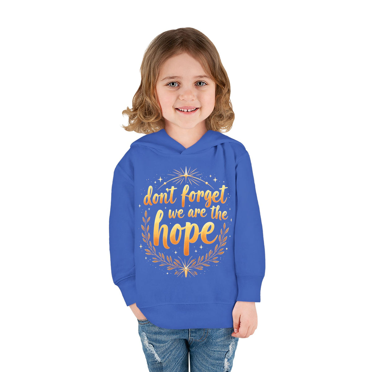 Hopeful Toddler Pullover Fleece Hoodie, Cute Youth Sweatshirt, Inspirational Kids Gear, Cozy Children’s Apparel, Perfect Gift for Birthdays
