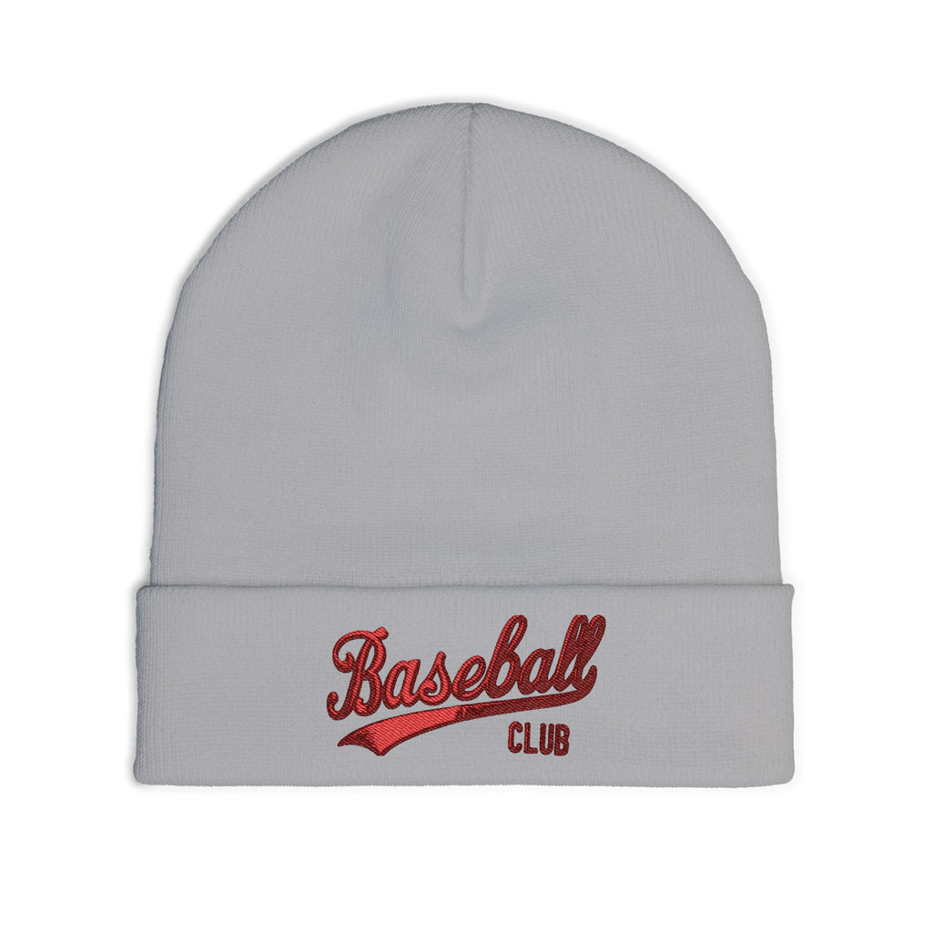 Stylish Knit Beanie with Baseball Club Embroidery | Cozy Cap for Sports Lovers, Winter Accessory, Perfect Gift