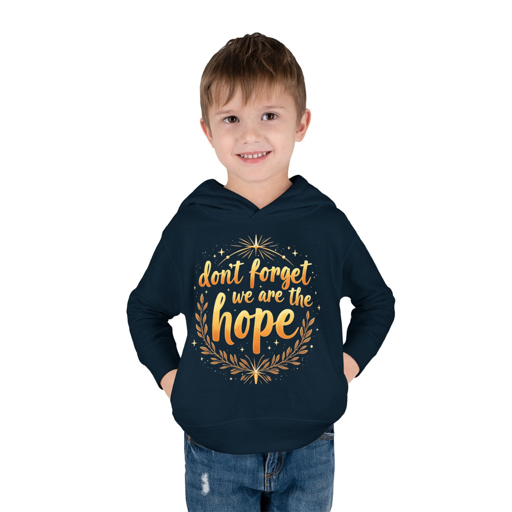 Hopeful Toddler Pullover Fleece Hoodie, Cute Youth Sweatshirt, Inspirational Kids Gear, Cozy Children’s Apparel, Perfect Gift for Birthdays