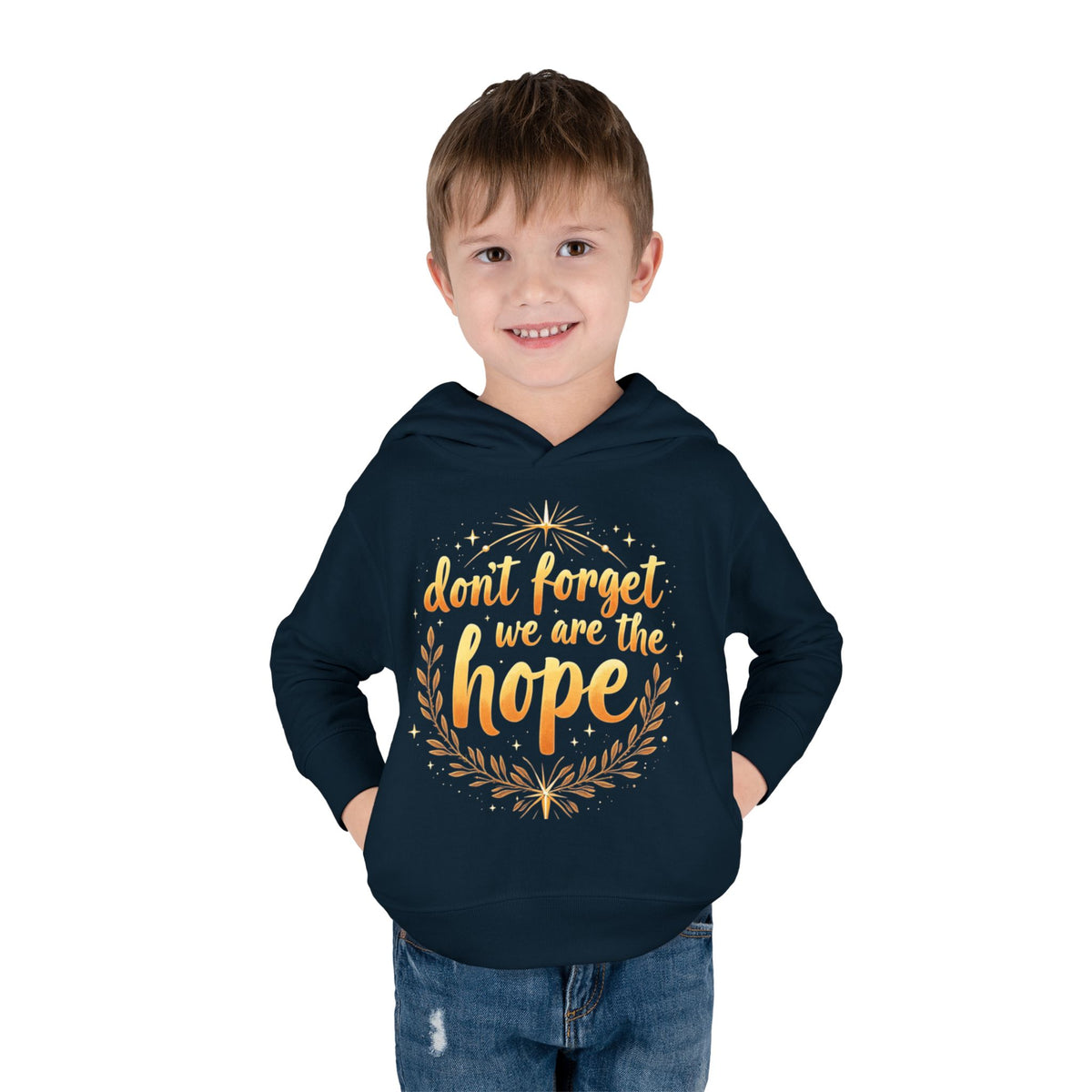 Hopeful Toddler Pullover Fleece Hoodie, Cute Youth Sweatshirt, Inspirational Kids Gear, Cozy Children’s Apparel, Perfect Gift for Birthdays