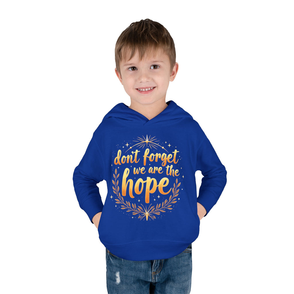 Hopeful Toddler Pullover Fleece Hoodie, Cute Youth Sweatshirt, Inspirational Kids Gear, Cozy Children’s Apparel, Perfect Gift for Birthdays