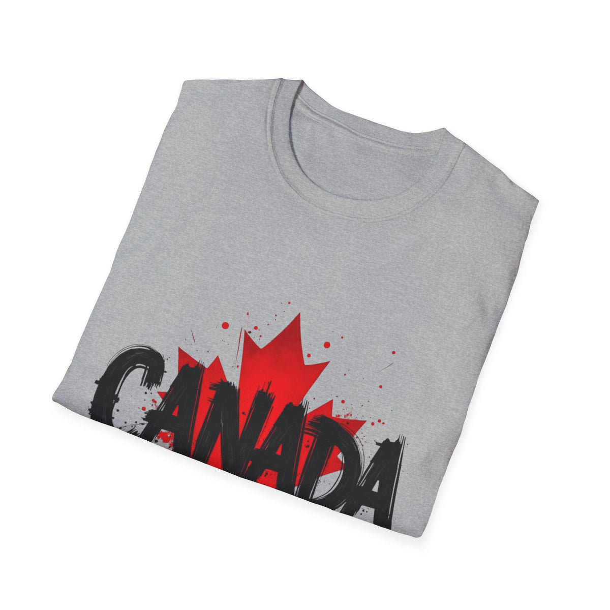 Canada Maple Leaf Unisex Softstyle T-Shirt | Canada Day, Canada Gift, Graphic Tee, Landscape Apparel, Travel Shirt