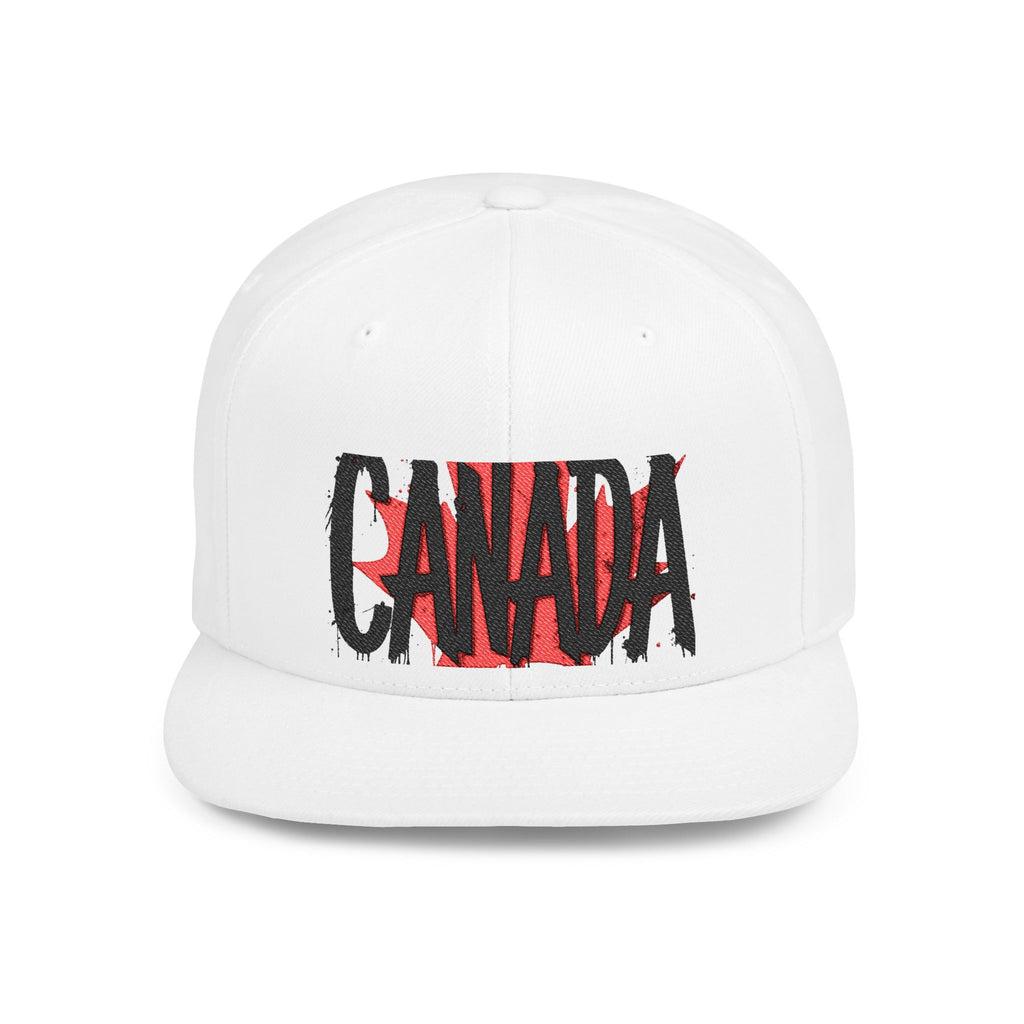 Canada Flat Bill Snapback Cap, Trendy Canada Hat, Stylish Gift, casquette