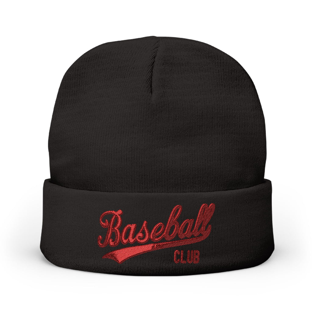 Stylish Knit Beanie with Baseball Club Embroidery | Cozy Cap for Sports Lovers, Winter Accessory, Perfect Gift