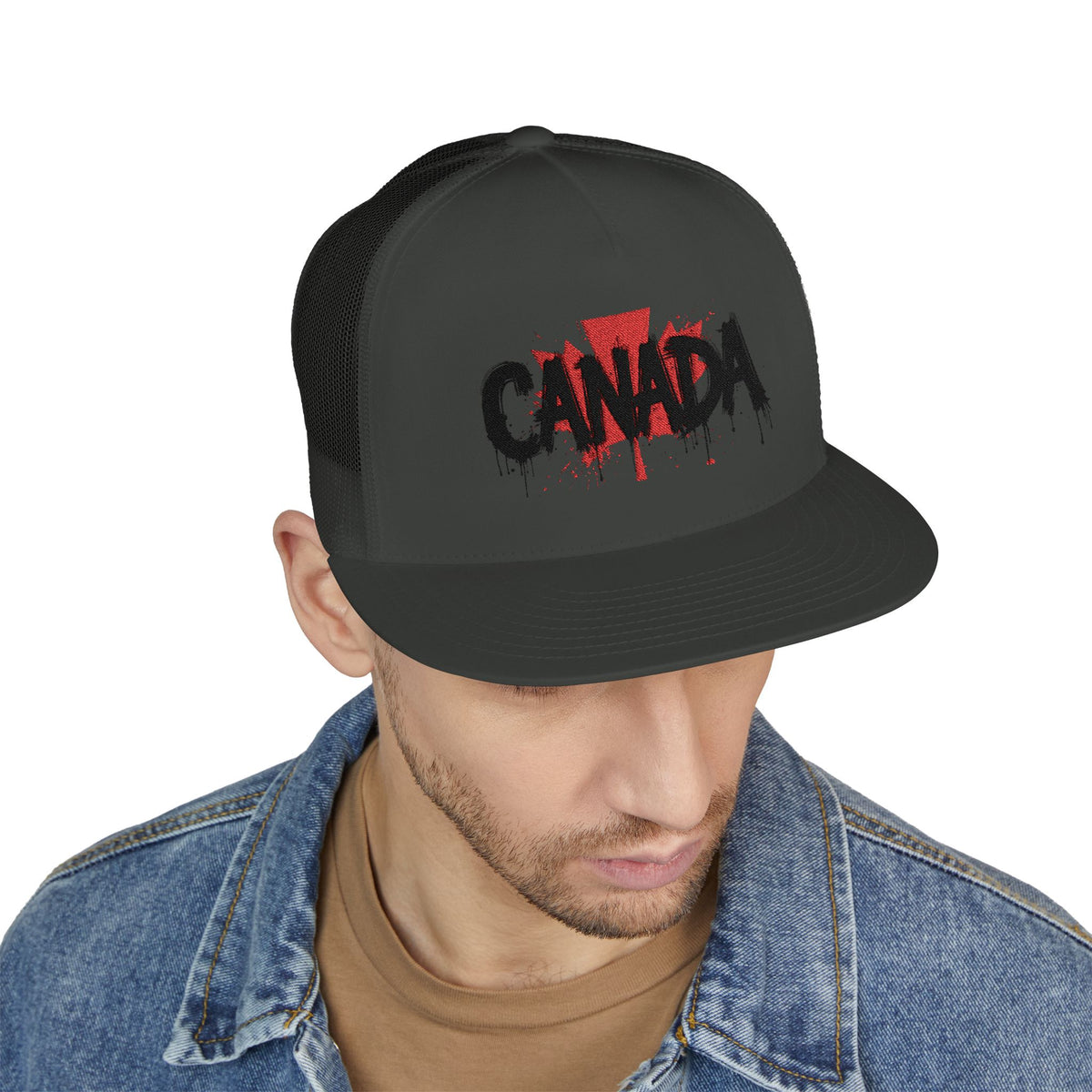 Canada Embroidered 5 Panel Trucker Cap, Casual Cap, Adjustable Hat, Outdoor Accessory, Canadian Pride Apparel, Gift for Him, casquette