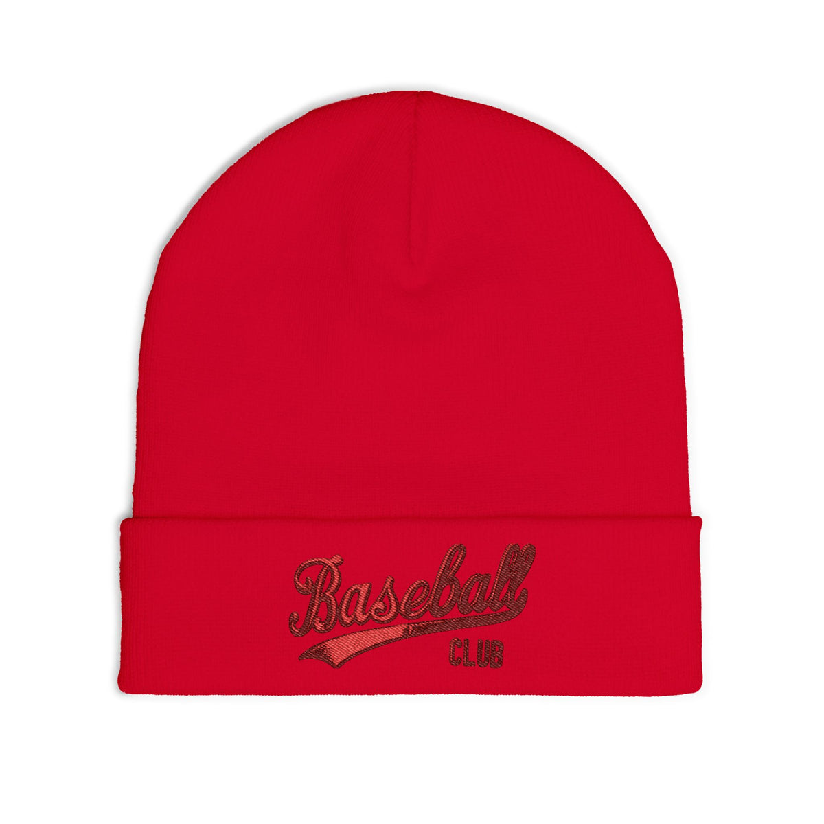 Stylish Knit Beanie with Baseball Club Embroidery | Cozy Cap for Sports Lovers, Winter Accessory, Perfect Gift