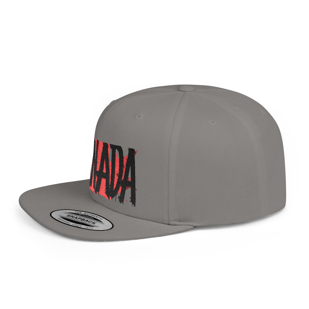 Canada Flat Bill Snapback Cap, Trendy Canada Hat, Stylish Gift, casquette