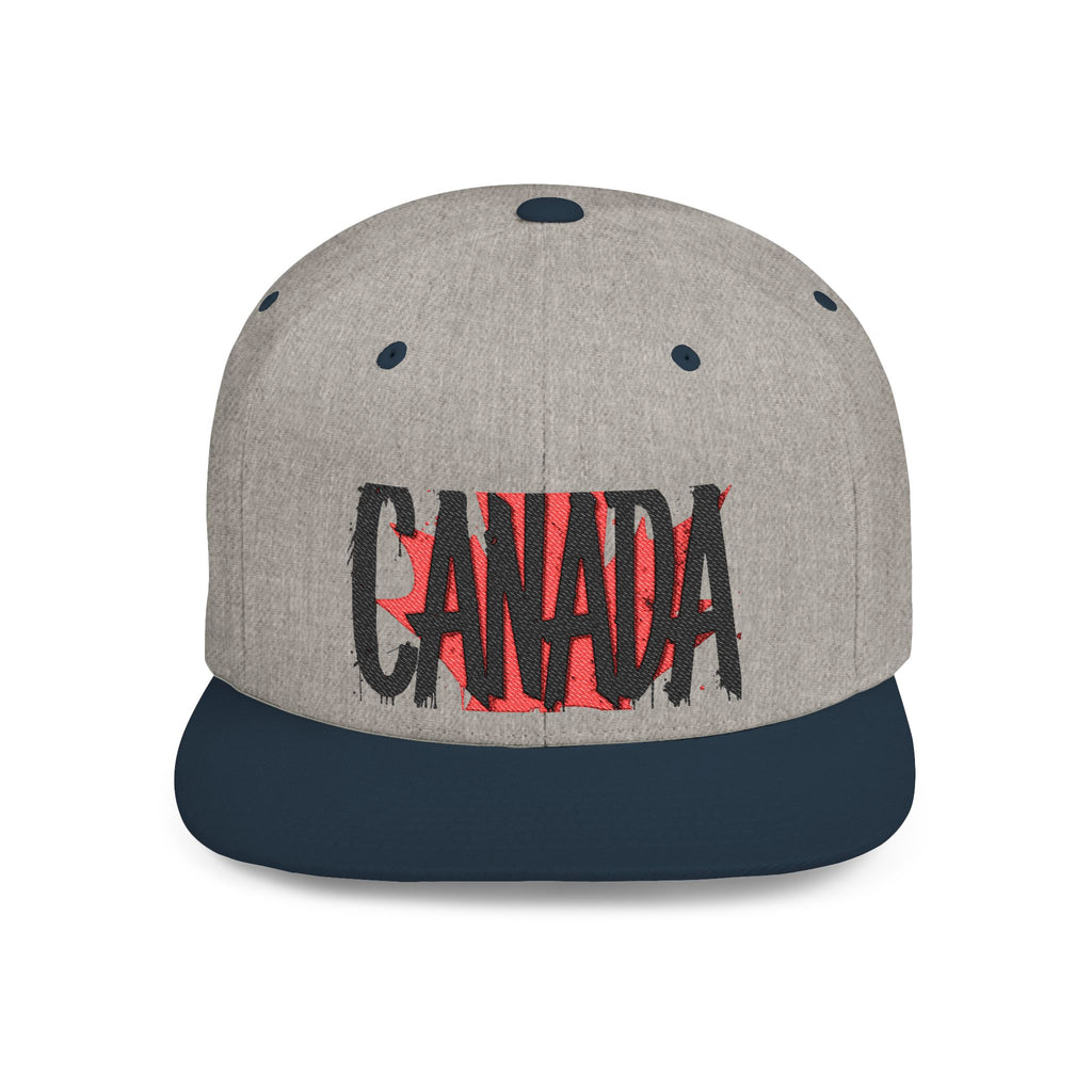 Canada Flat Bill Snapback Cap, Trendy Canada Hat, Stylish Gift, casquette
