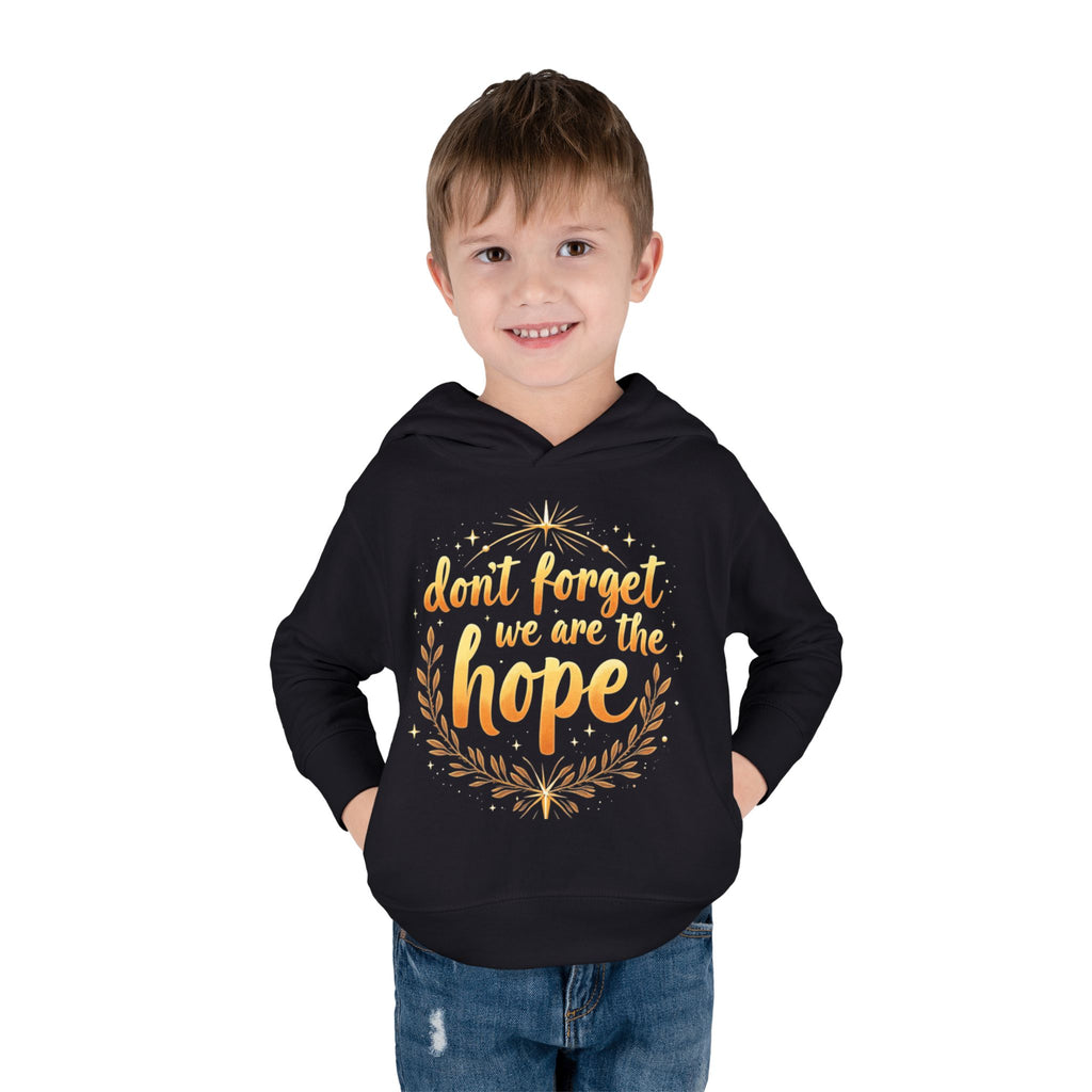 Hopeful Toddler Pullover Fleece Hoodie, Cute Youth Sweatshirt, Inspirational Kids Gear, Cozy Children’s Apparel, Perfect Gift for Birthdays