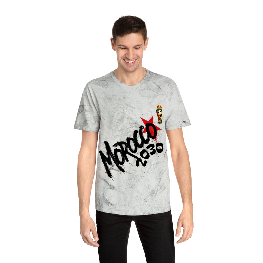 Unisex Color Blast T-Shirt, Morocco 2030 Tee, Trendy Graphic Shirt, Casual [...]