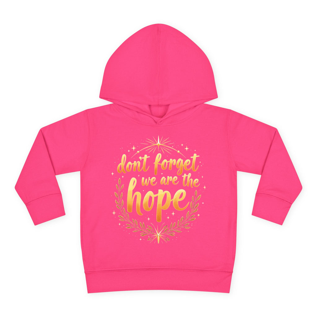 Hopeful Toddler Pullover Fleece Hoodie, Cute Youth Sweatshirt, Inspirational Kids Gear, Cozy Children’s Apparel, Perfect Gift for Birthdays