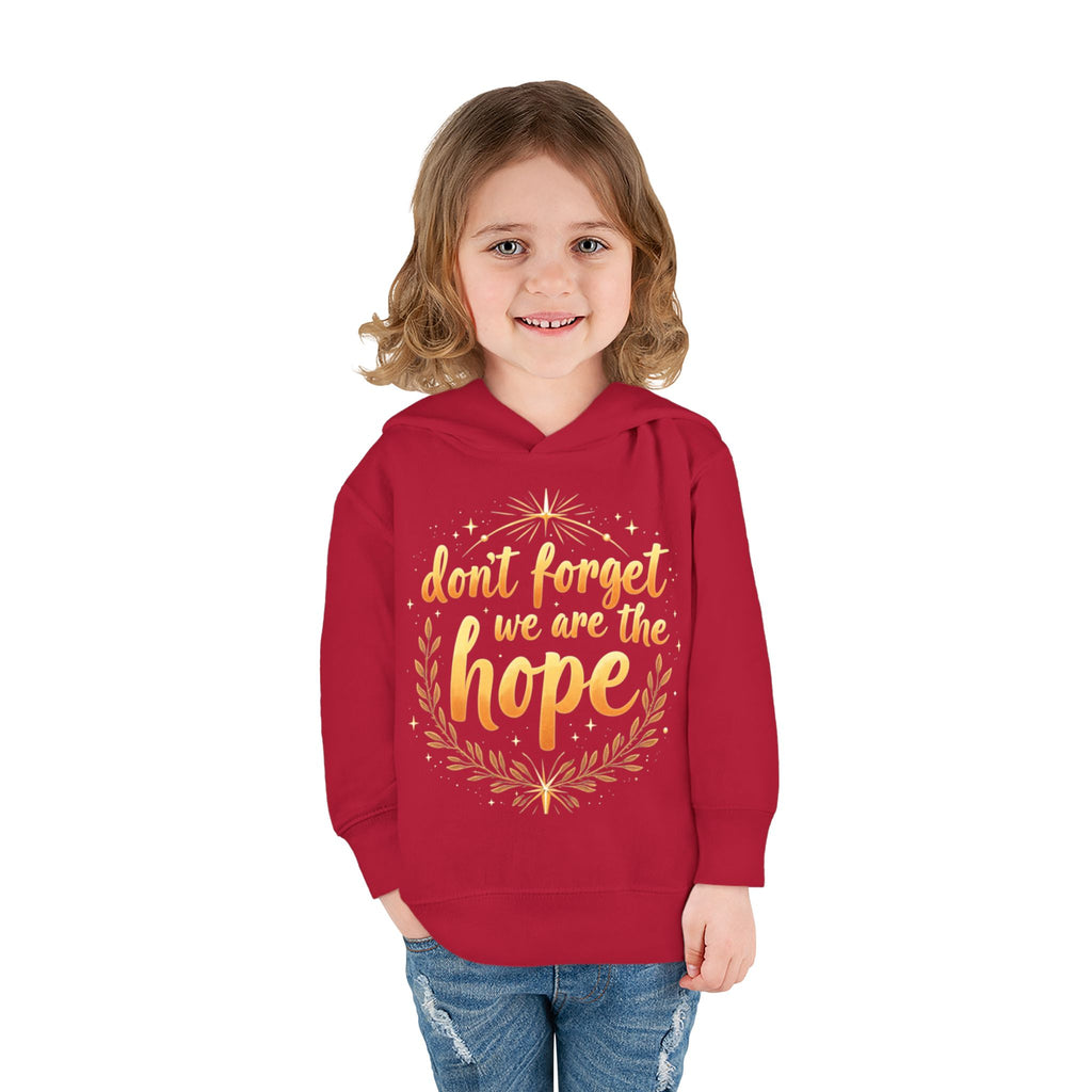 Hopeful Toddler Pullover Fleece Hoodie, Cute Youth Sweatshirt, Inspirational Kids Gear, Cozy Children’s Apparel, Perfect Gift for Birthdays