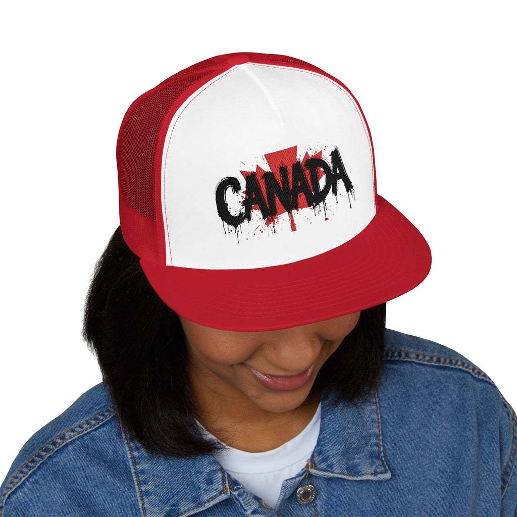 Canada Embroidered 5 Panel Trucker Cap, Casual Cap, Adjustable Hat, Outdoor Accessory, Canadian Pride Apparel, Gift for Him, casquette