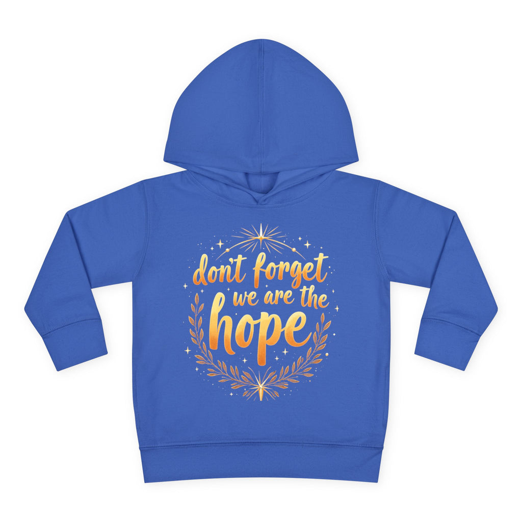 Hopeful Toddler Pullover Fleece Hoodie, Cute Youth Sweatshirt, Inspirational Kids Gear, Cozy Children’s Apparel, Perfect Gift for Birthdays