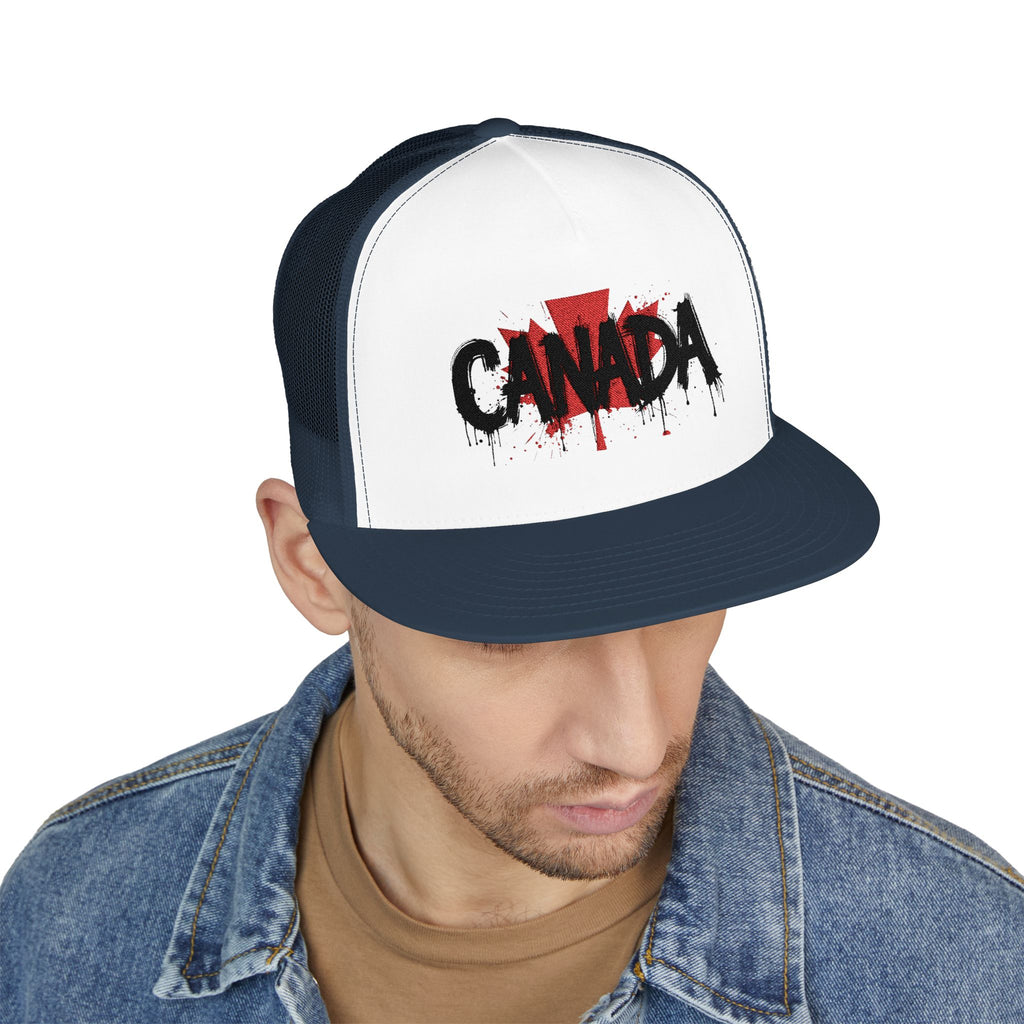 Canada Embroidered 5 Panel Trucker Cap, Casual Cap, Adjustable Hat, Outdoor Accessory, Canadian Pride Apparel, Gift for Him, casquette