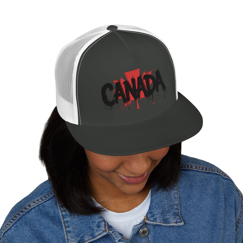 Canada Embroidered 5 Panel Trucker Cap, Casual Cap, Adjustable Hat, Outdoor Accessory, Canadian Pride Apparel, Gift for Him, casquette