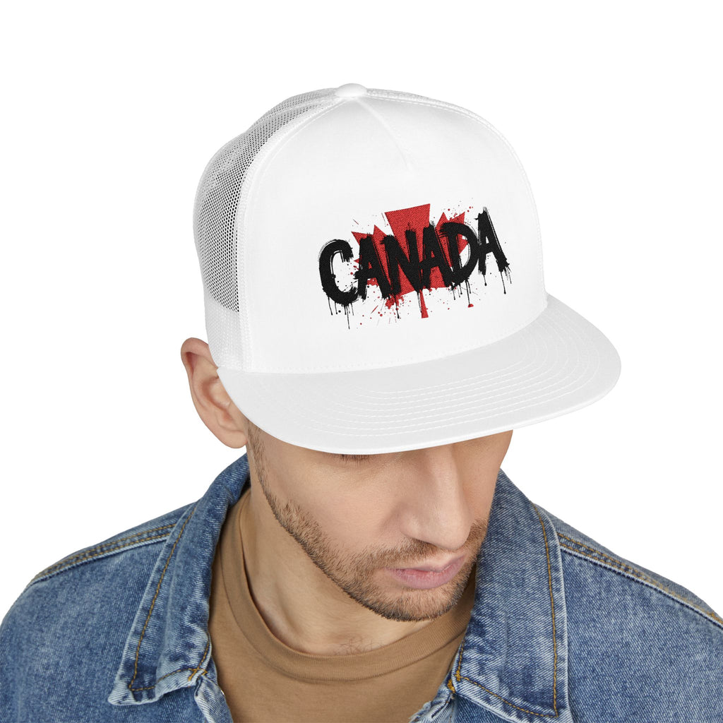 Canada Embroidered 5 Panel Trucker Cap, Casual Cap, Adjustable Hat, Outdoor Accessory, Canadian Pride Apparel, Gift for Him, casquette