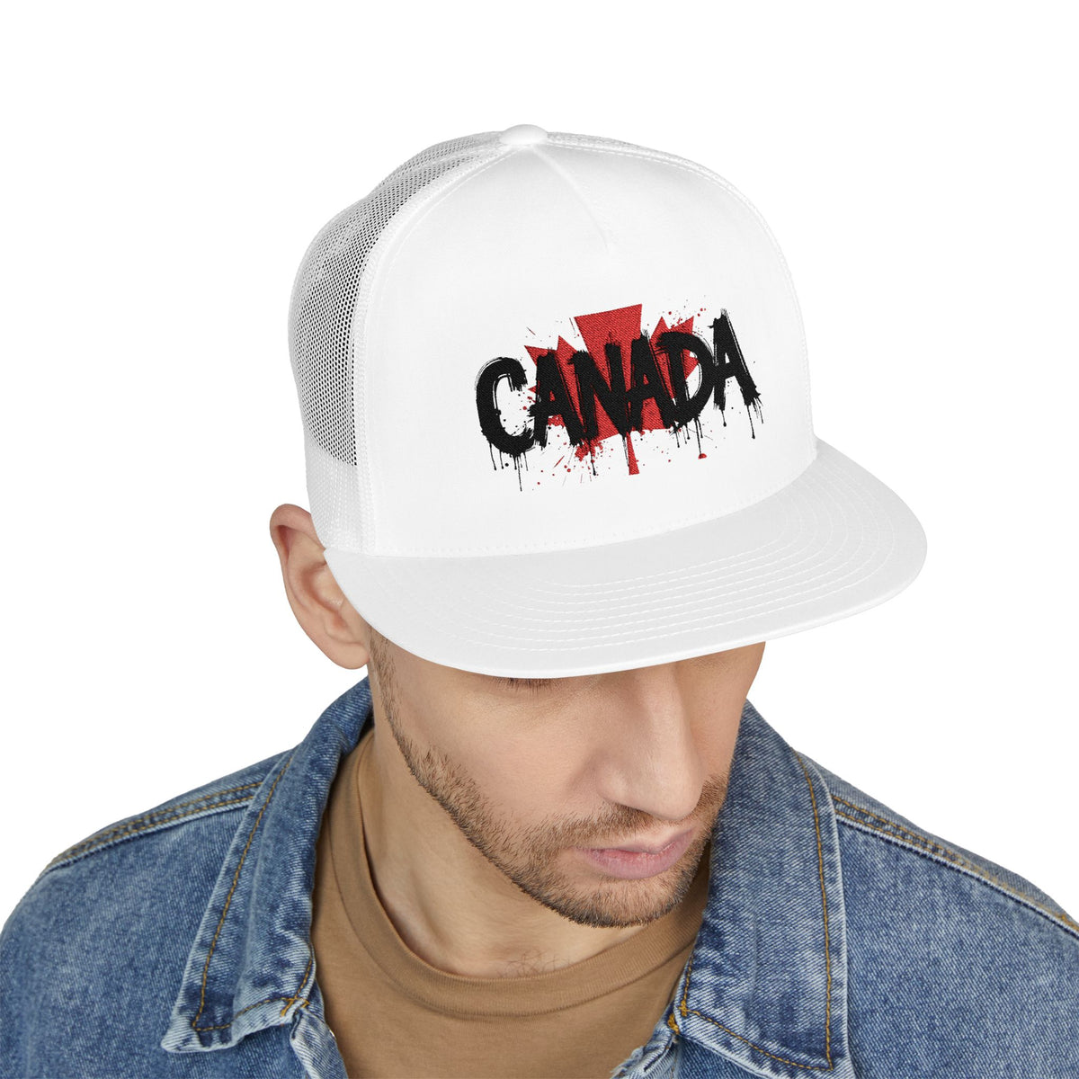 Canada Embroidered 5 Panel Trucker Cap, Casual Cap, Adjustable Hat, Outdoor Accessory, Canadian Pride Apparel, Gift for Him, casquette