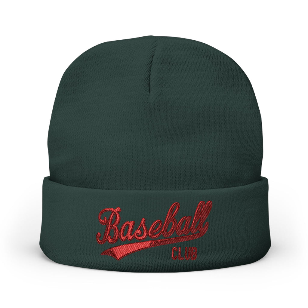 Stylish Knit Beanie with Baseball Club Embroidery | Cozy Cap for Sports Lovers, Winter Accessory, Perfect Gift