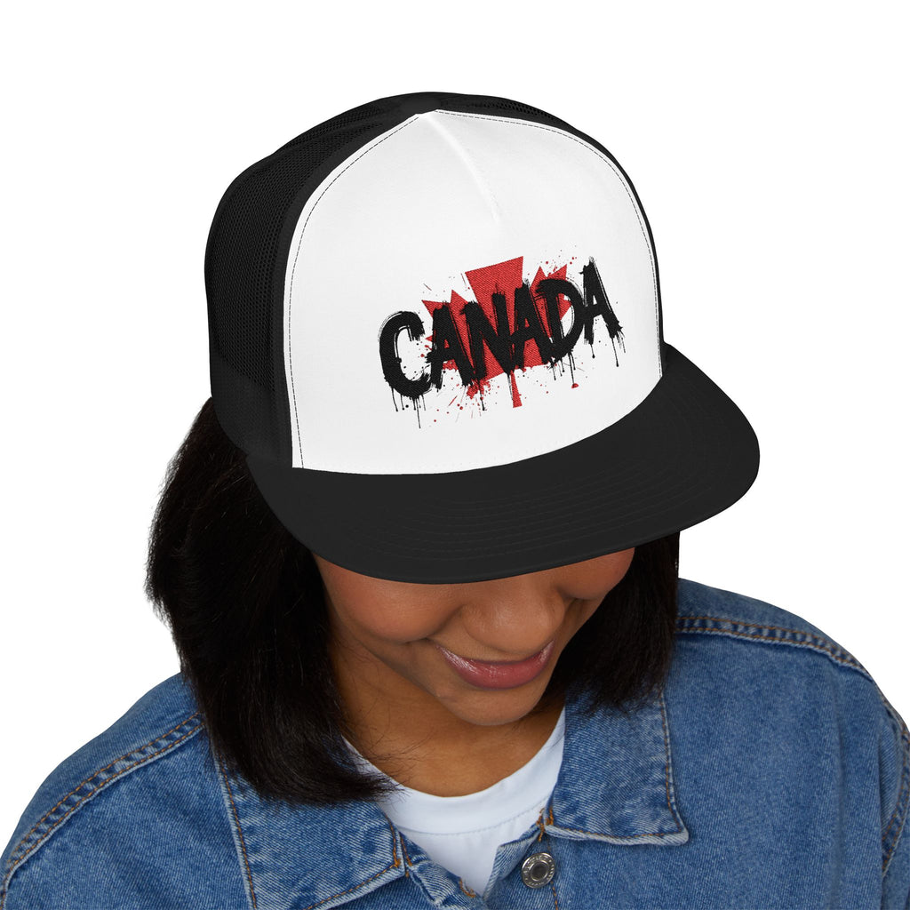 Canada Embroidered 5 Panel Trucker Cap, Casual Cap, Adjustable Hat, Outdoor Accessory, Canadian Pride Apparel, Gift for Him, casquette