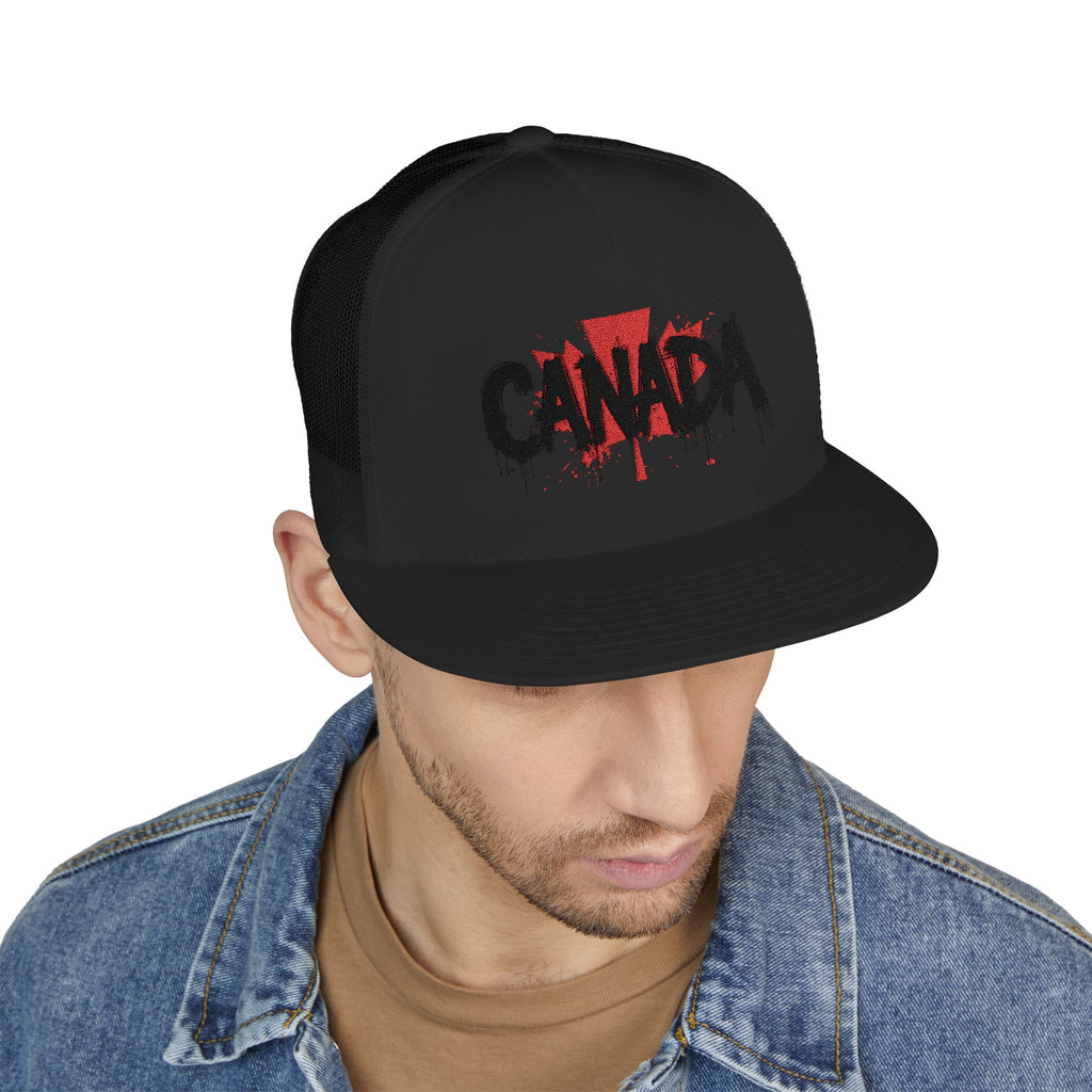 Canada Embroidered 5 Panel Trucker Cap, Casual Cap, Adjustable Hat, Outdoor Accessory, Canadian Pride Apparel, Gift for Him, casquette