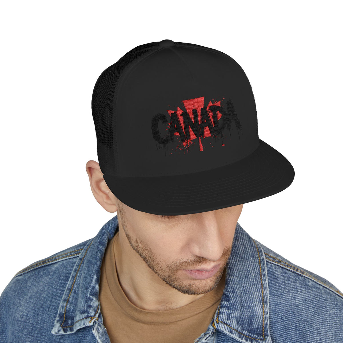 Canada Embroidered 5 Panel Trucker Cap, Casual Cap, Adjustable Hat, Outdoor Accessory, Canadian Pride Apparel, Gift for Him, casquette