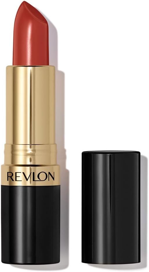 REVLON Lipstick, Super Lustrous Lipstick, Creamy Formula For Soft, Fuller-Looking Lips, Moisturized Feel, 755 Bare It All, 0.15 oz