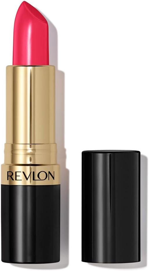 REVLON Lipstick, Super Lustrous Lipstick, Creamy Formula For Soft, Fuller-Looking Lips, Moisturized Feel, 755 Bare It All, 0.15 oz