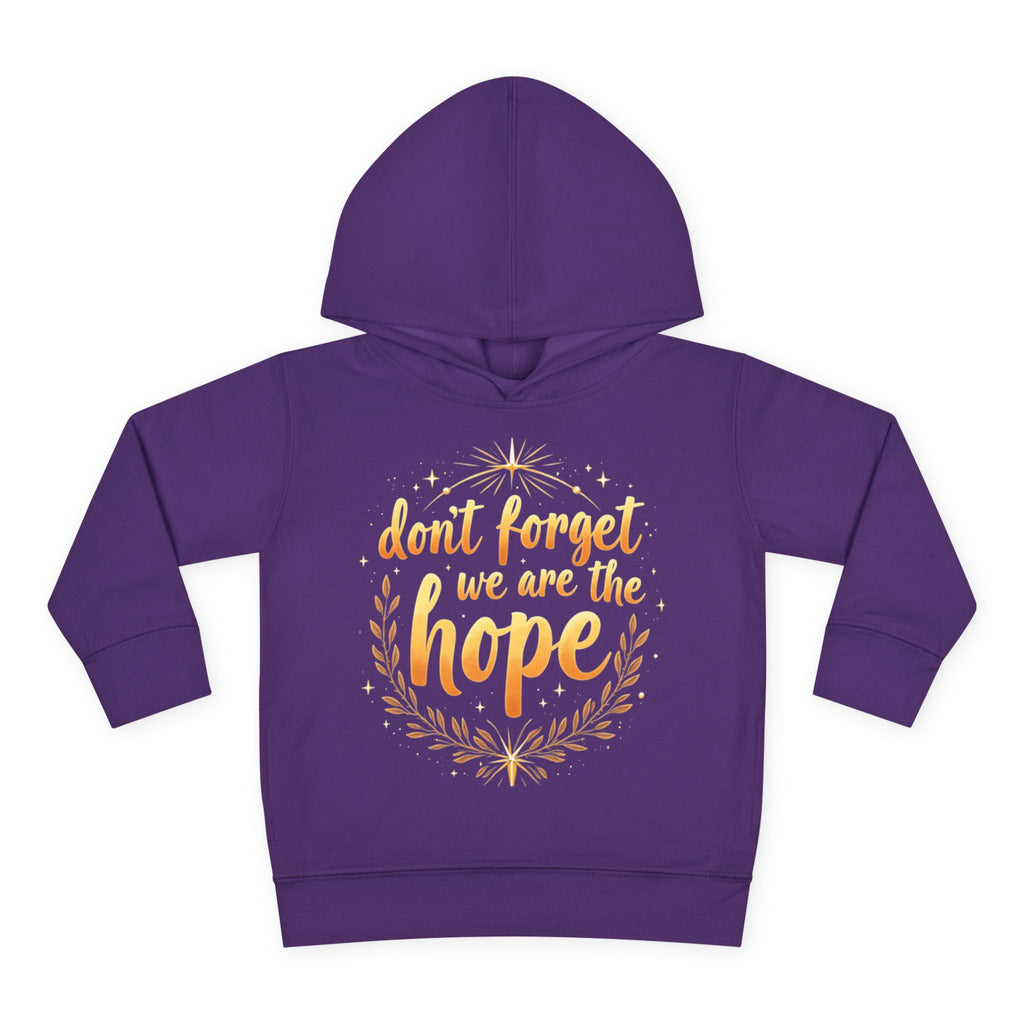 Hopeful Toddler Pullover Fleece Hoodie, Cute Youth Sweatshirt, Inspirational Kids Gear, Cozy Children’s Apparel, Perfect Gift for Birthdays