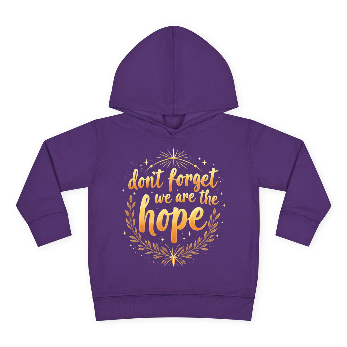 Hopeful Toddler Pullover Fleece Hoodie, Cute Youth Sweatshirt, Inspirational Kids Gear, Cozy Children’s Apparel, Perfect Gift for Birthdays