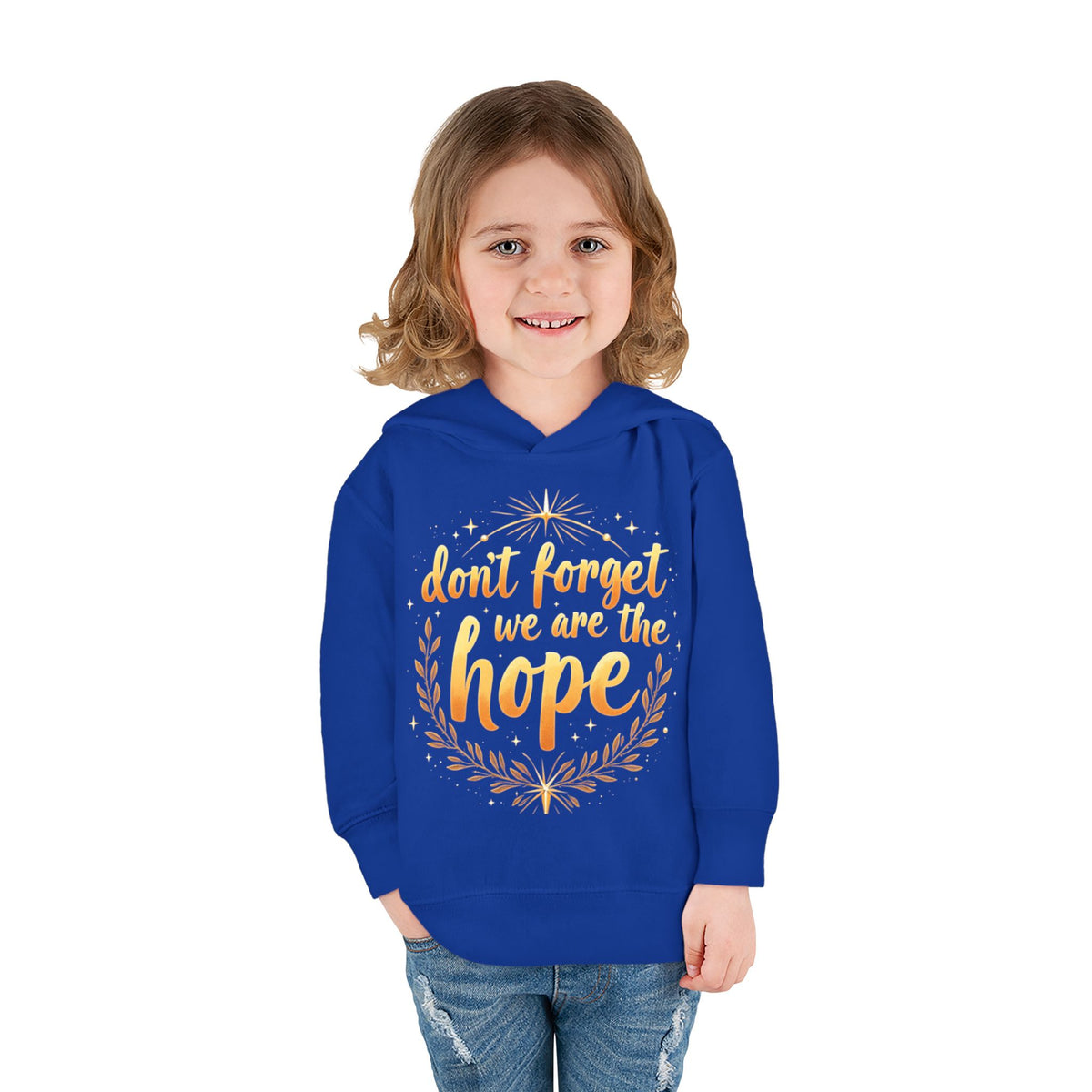 Hopeful Toddler Pullover Fleece Hoodie, Cute Youth Sweatshirt, Inspirational Kids Gear, Cozy Children’s Apparel, Perfect Gift for Birthdays