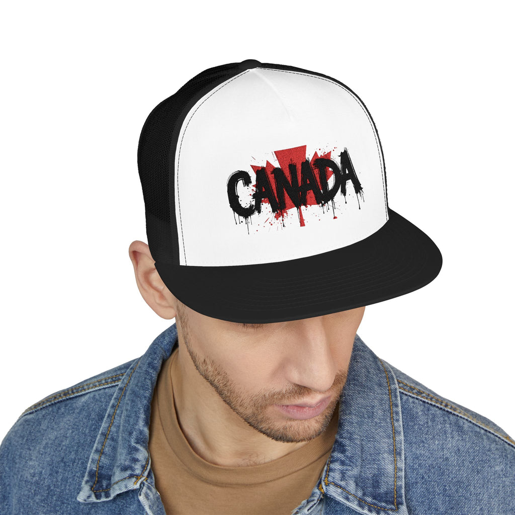 Canada Embroidered 5 Panel Trucker Cap, Casual Cap, Adjustable Hat, Outdoor Accessory, Canadian Pride Apparel, Gift for Him, casquette