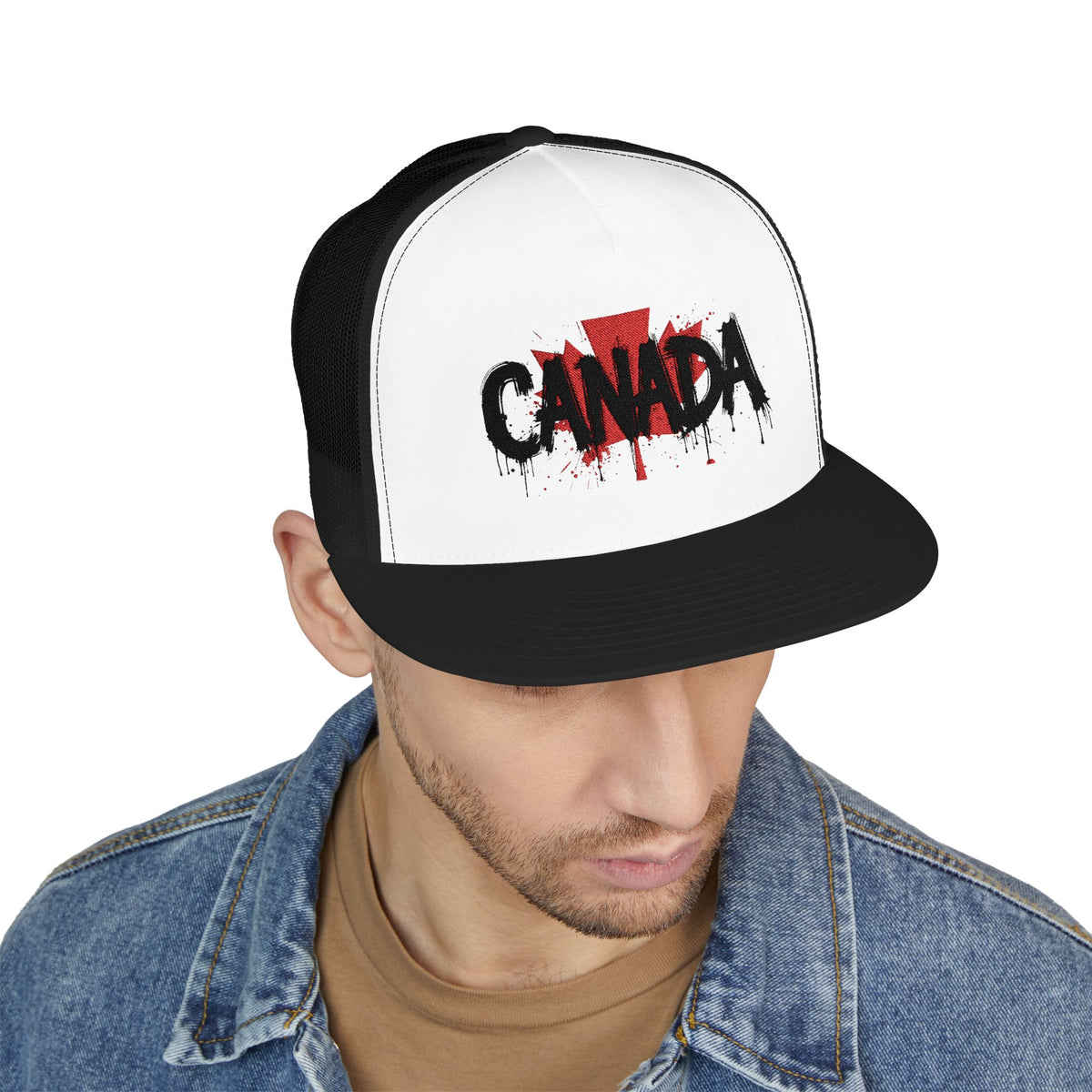 Canada Embroidered 5 Panel Trucker Cap, Casual Cap, Adjustable Hat, Outdoor Accessory, Canadian Pride Apparel, Gift for Him, casquette