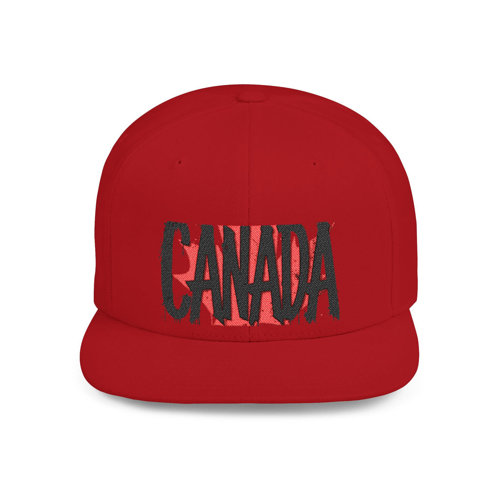 Canada Flat Bill Snapback Cap, Trendy Canada Hat, Stylish Gift, casquette