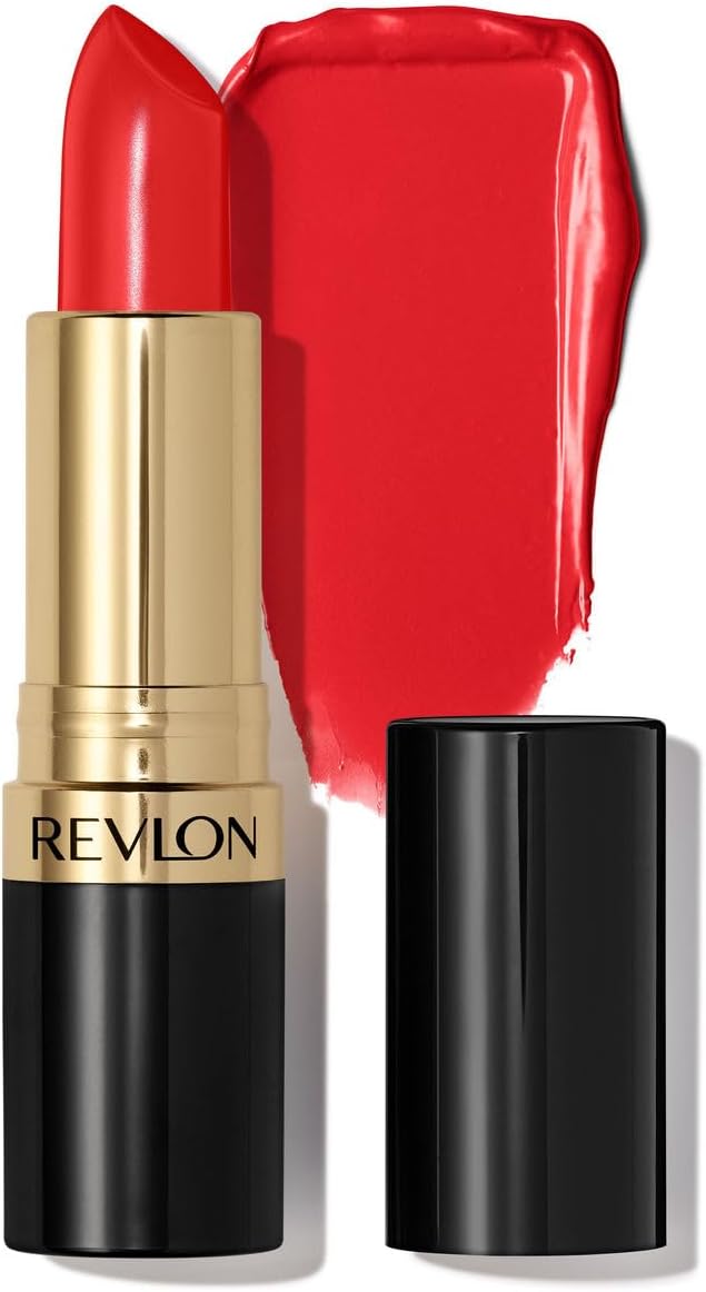 REVLON Lipstick, Super Lustrous Lipstick, Creamy Formula For Soft, Fuller-Looking Lips, Moisturized Feel, 755 Bare It All, 0.15 oz
